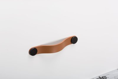 Möbelgriff Flexa 128 Leder Beige mit Schwarz