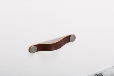 Möbelgriff Flexa 128 Leder Braun mit Dose