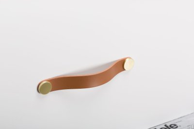 Möbelgriff Flexa 160 Leder Beige mit Gold
