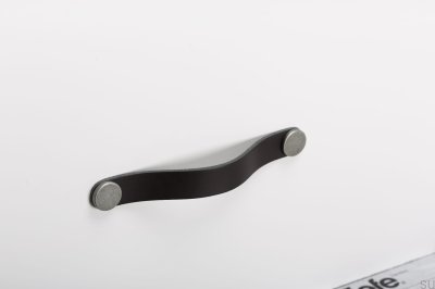 Möbelgriff Flexa 160 Leder Schwarz mit Dose