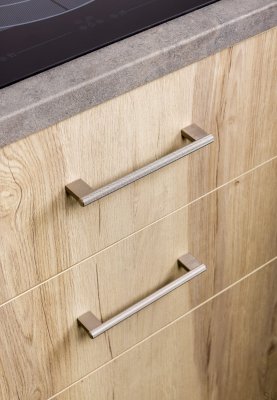 Langer Möbelgriff Graf Mini 160 Silber