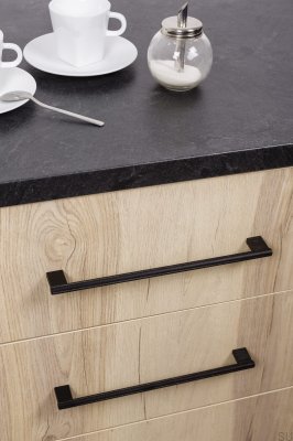 Langer Möbelgriff Graf Mini 256 Schwarz