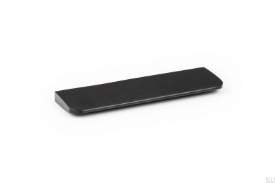 Peak 64 länglicher Möbelgriff, gebürstetes schwarzes Aluminium