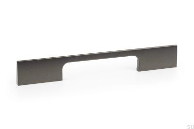 Peak 250 Möbelgriff länglich Aluminium dunkelsilber