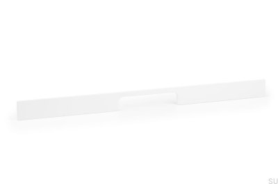 Länglicher Möbelgriff Peak 448 Aluminium Weiß