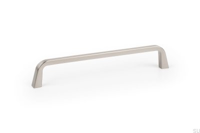 Länglicher Möbelgriff Este 160 Brushed Nickel