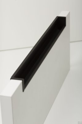 Möbeleinbaugriff Hexxa 350 Aluminium Schwarz