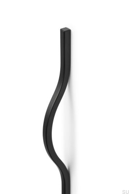 Brave 992 Längsmöbelgriff Aluminium schwarz matt (asymmetrisch)