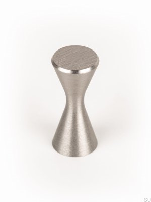 Diabolo Silber gebürsteter Möbelknopf