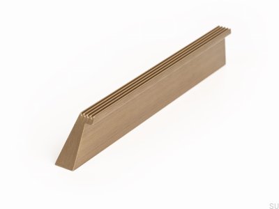 Längsmöbelgriff Rail 160, Aluminium, Gold, gebürstet, Cava