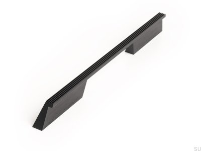 Möbellängsgriff Rail 192 Aluminium schwarz gebürstet