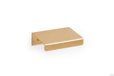 Way 32-Kanten-Möbelgriff, gebürstetes Aluminiumgold