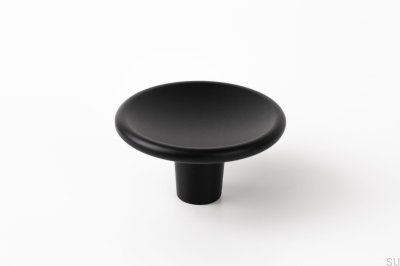 Möbelknopfscheibe 38 Schwarz Mat