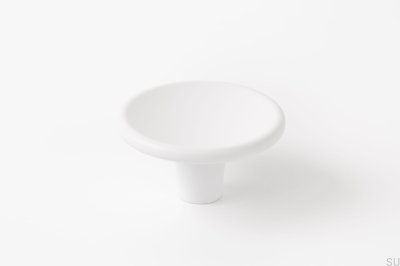 Möbelknopfscheibe 38 Weiß Matt