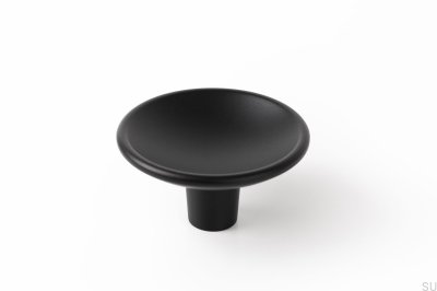 Möbelknopf Disc 50 Schwarz Mat