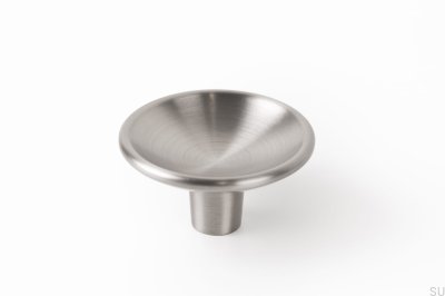 Möbelknopf Disc 50 Nickel gebürstet