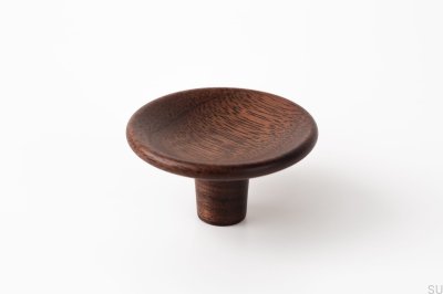 Möbelknopfscheibe 38 Holz Nussbaum