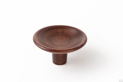 Möbelknopfscheibe 50 Holz Nussbaum