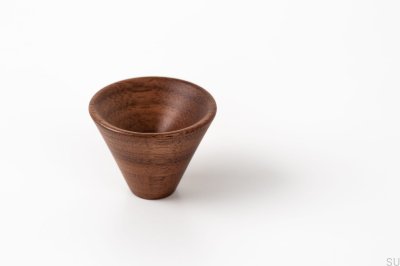 Möbelknopf Conic 29 Holz Nussbaum