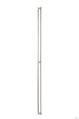 Möbellängsgriff mit Arpa-Platte 1178, Aluminium, Silber, Gebürstet