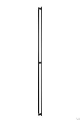 Möbellängsgriff mit Arpa Platte 1178, Aluminium, schwarz, gebürstet