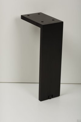 Fonda 200 Möbelbein aus Aluminium, schwarz gebürstet
