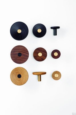 Zoot 90 Holz-Wandhalter Mattschwarz mit schwarzem Eco