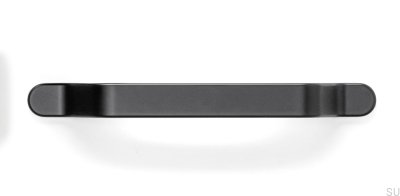 Länglicher Möbelgriff Belt 160 Metall Schwarz Matt