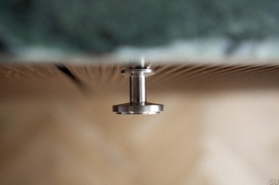 Uno Möbelknopf aus gebürstetem Stahl