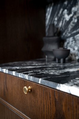 Möbelknopf Uno Messing