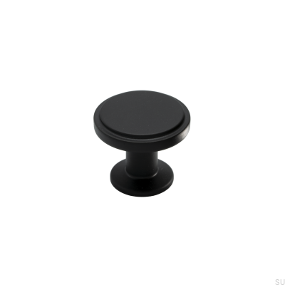 Möbelknopf Uno Metall Schwarz Matt