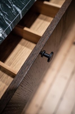 Möbelknopf Uno Metall Schwarz Matt