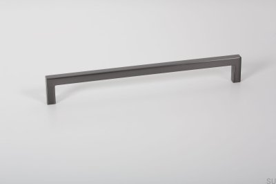 Möbelgriff lang U 0056 128 Metall Grau Gebürstet