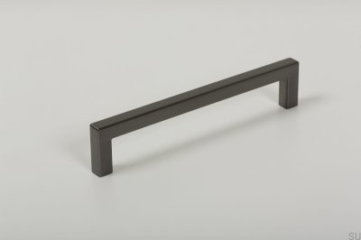 Möbelgriff lang U 0056 128 Metall Grau Gebürstet