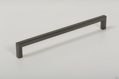 Möbelgriff lang U 0056 192 Metall Grau gebürstet