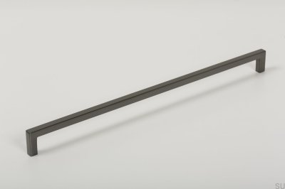 Möbelgriff lang U 0056 320 Metall Grau gebürstet