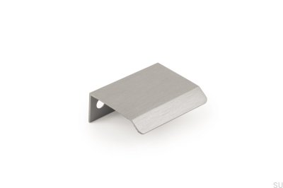 Curve 32 Aluminiumgrau Möbelgriff mit gebürsteter Kante