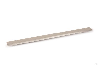 Curve 416 Aluminium Silber Möbelgriff mit gebürsteten Kanten