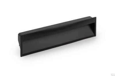 Möbeleinbaugriff Wave 160 Metall Schwarz Matt