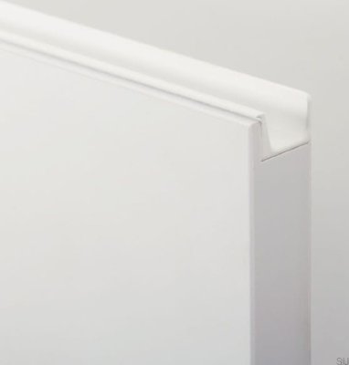 Möbelgriff Edge Jey2 1197 Aluminium Weiß Matt