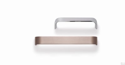 Langer Möbelgriff Sense 128 Chrom glänzend