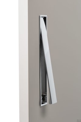 Möbeleinbaugriff Clos 128 Chrom glänzend