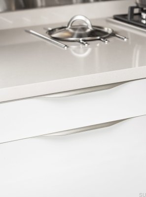Kantenmöbelgriff Forma 0250 347 Aluminium Silber gebürstet