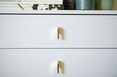 Möbelgriff Soft Cut 55 Messing poliert unlackiert