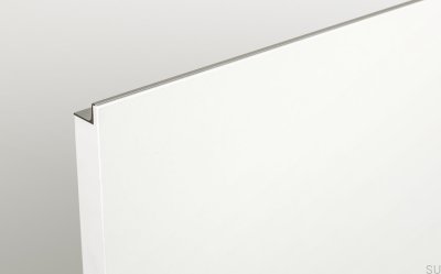 Grada 697 Aluminium Silber Möbelgriff mit gebürsteter Kante