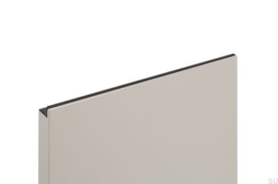 Möbelgriff aus Grada 897 Aluminium mit schwarzer Kante
