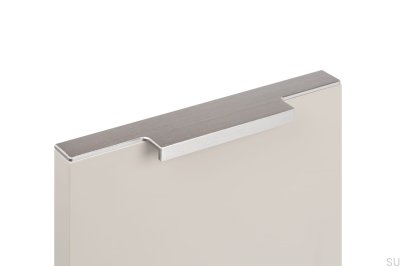 Kantenmöbelgriff Linear 197 Aluminium Silber