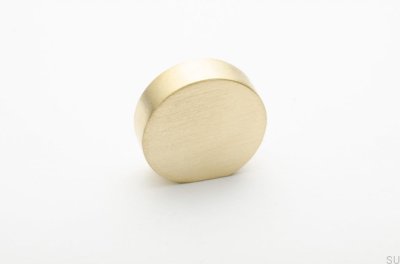 Möbelknopf Globe 20 Messing gebürstet unlackiert