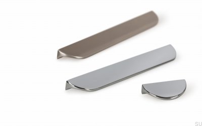 Länglicher Möbelgriff Nick 160 Chrom glänzend