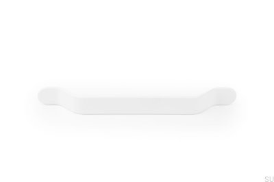 Länglicher Möbelgriff Belt 160 Metall Weiß Matt